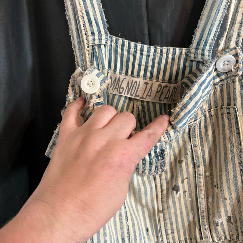 Magnolia SANFORIZED overalls dress… I don’t get a chance to wear it